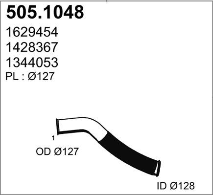 ASSO 505.1048 - Труба выхлопного газа autodnr.net