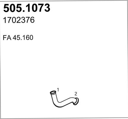 ASSO 505.1073 - Труба выхлопного газа avtokuzovplus.com.ua