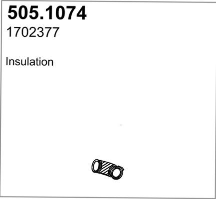 ASSO 505.1074 - Труба вихлопного газу autocars.com.ua