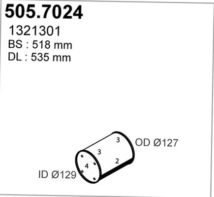 ASSO 505.7024 - Средний / конечный глушитель ОГ autodnr.net