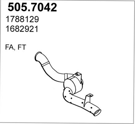 ASSO 505.7042 - Середній / кінцевий глушник ОГ autocars.com.ua