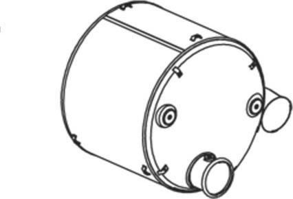 ASSO 505.7057 - Середній / кінцевий глушник ОГ autocars.com.ua