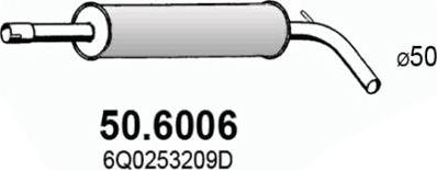 ASSO 50.6006 - Средний глушитель выхлопных газов autodnr.net