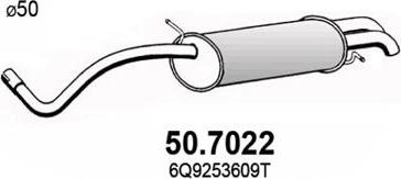 ASSO 50.7022 - Глушитель выхлопных газов, конечный autodnr.net