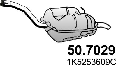 ASSO 50.7029 - Глушник вихлопних газів кінцевий autocars.com.ua