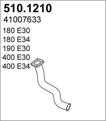 ASSO 510.1210 - Труба выхлопного газа avtokuzovplus.com.ua