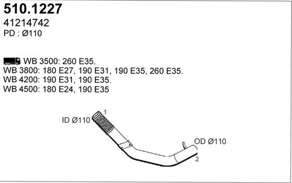 ASSO 510.1227 - Труба выхлопного газа autodnr.net