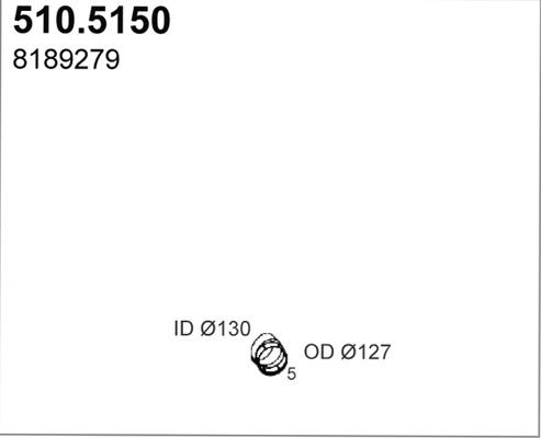 ASSO 510.5150 - Труба выхлопного газа autodnr.net