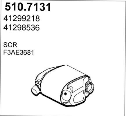 ASSO 510.7131 - Середній / кінцевий глушник ОГ autocars.com.ua