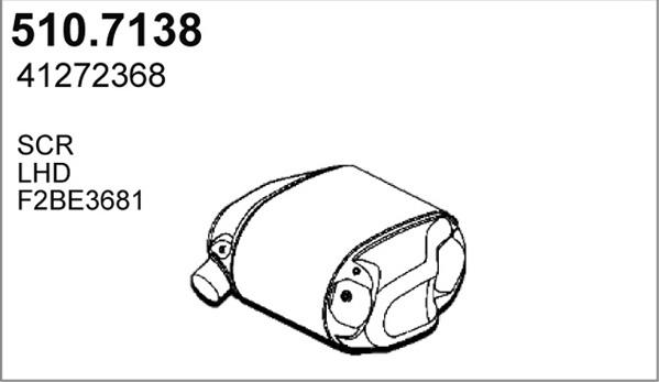 ASSO 510.7138 - Средний / конечный глушитель ОГ avtokuzovplus.com.ua