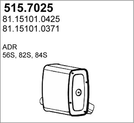ASSO 515.7025 - Средний / конечный глушитель ОГ autodnr.net