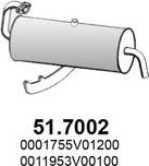 ASSO 51.7002 - Глушитель выхлопных газов, конечный avtokuzovplus.com.ua