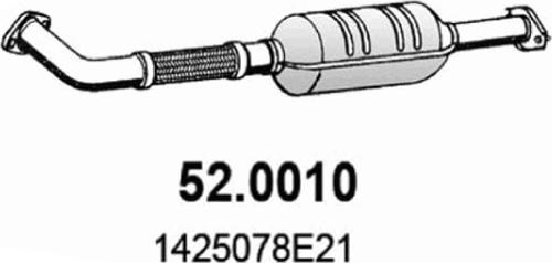 ASSO 52.0010 - Каталізатор autocars.com.ua