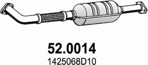 ASSO 52.0014 - Каталізатор autocars.com.ua