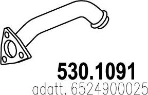 ASSO 530.1091 - Труба выхлопного газа autodnr.net