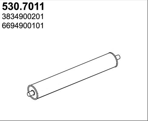ASSO 530.7011 - Средний / конечный глушитель ОГ autodnr.net