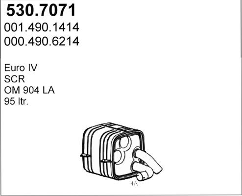 ASSO 530.7071 - Средний / конечный глушитель ОГ autodnr.net