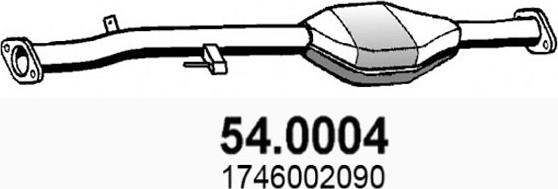 ASSO 54.0004 - Каталізатор autocars.com.ua
