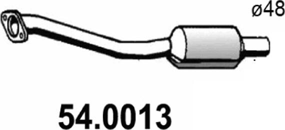 ASSO 54.0013 - Каталізатор autocars.com.ua