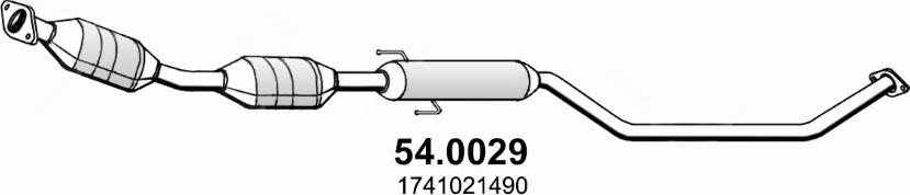 ASSO 54.0029 - Каталізатор autocars.com.ua