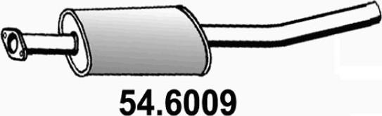 ASSO 54.6009 - Середній глушник вихлопних газів autocars.com.ua