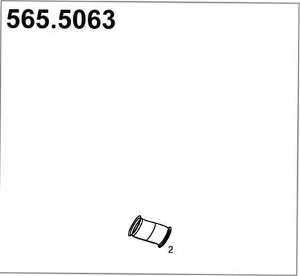 ASSO 565.5063 - Труба вихлопного газу autocars.com.ua