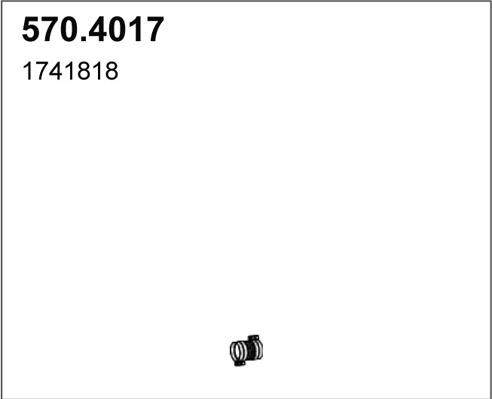ASSO 570.4017 - Гофрована труба вихлопна система autocars.com.ua