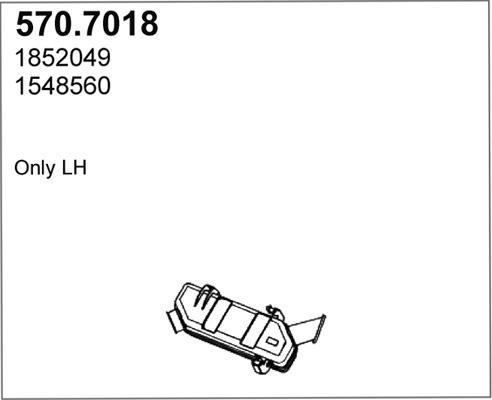 ASSO 570.7018 - Середній / кінцевий глушник ОГ autocars.com.ua