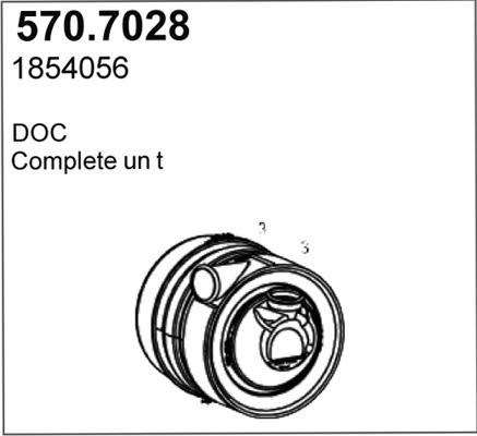ASSO 570.7028 - Середній / кінцевий глушник ОГ autocars.com.ua