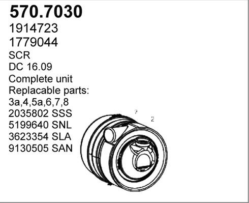 ASSO 570.7030 - Середній / кінцевий глушник ОГ autocars.com.ua