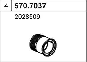 ASSO 570.7037 - Середній / кінцевий глушник ОГ autocars.com.ua