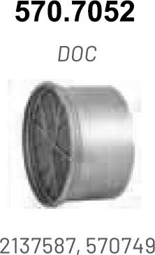 ASSO 570.7052 - Каталізатор autocars.com.ua