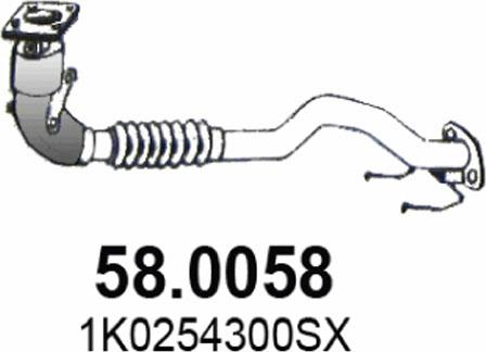 ASSO 58.0058 - Каталізатор autocars.com.ua