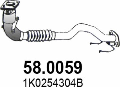 ASSO 58.0059 - Каталізатор autocars.com.ua