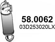 ASSO 58.0062 - Каталізатор autocars.com.ua