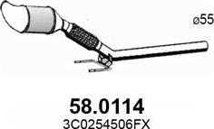 ASSO 58.0114 - Каталізатор autocars.com.ua