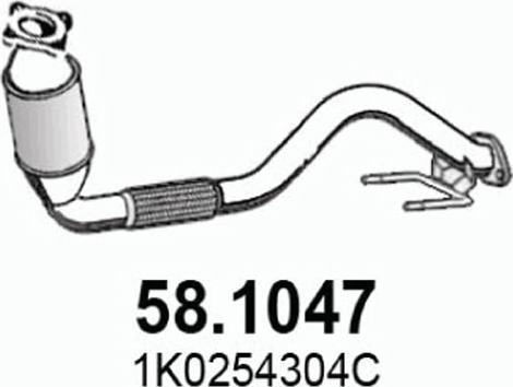 ASSO 58.1047 - Труба выхлопного газа avtokuzovplus.com.ua