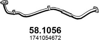 ASSO 58.1056 - Труба вихлопного газу autocars.com.ua