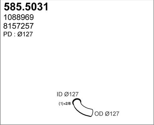 ASSO 585.5031 - Труба выхлопного газа autodnr.net