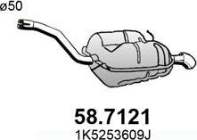 ASSO 58.7121 - Глушитель выхлопных газов, конечный avtokuzovplus.com.ua