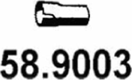 ASSO 58.9003 - Труба вихлопного газу autocars.com.ua