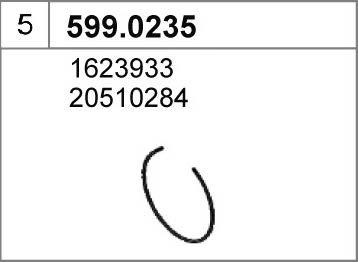 ASSO 599.0235 - Монтажний комплект, глушитель autocars.com.ua