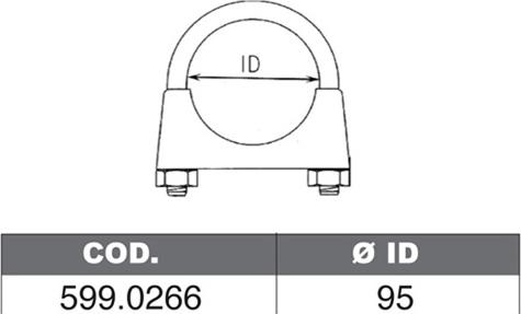 ASSO 599.0266 - Монтажний комплект, глушитель autocars.com.ua