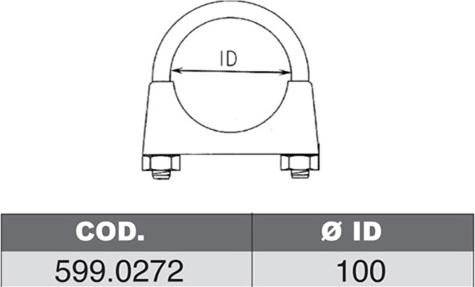 ASSO 599.0272 - Монтажний комплект, глушитель autocars.com.ua