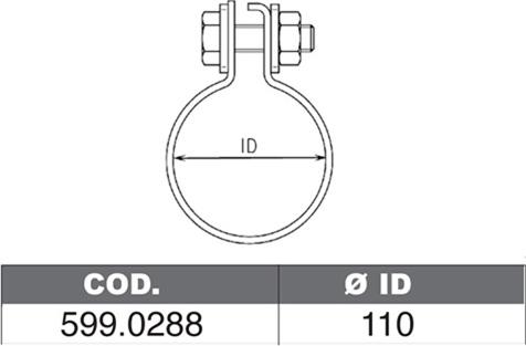 ASSO 599.0288 - Монтажний комплект, глушитель autocars.com.ua