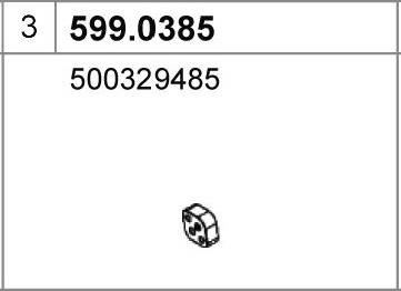 ASSO 599.0385 - Монтажный комплект, глушитель autodnr.net