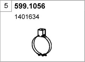 ASSO 599.1056 - Монтажний комплект, глушитель autocars.com.ua