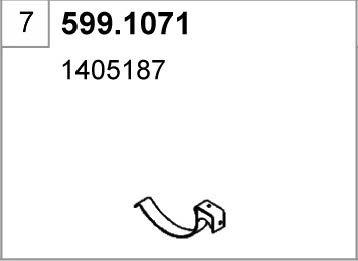 ASSO 599.1071 - Монтажний комплект, глушитель autocars.com.ua