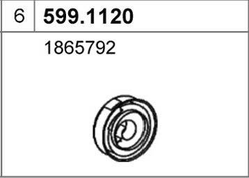 ASSO 599.1120 - Монтажний комплект, глушитель autocars.com.ua