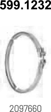 ASSO 599.1232 - Кронштейн, втулка, система випуску autocars.com.ua